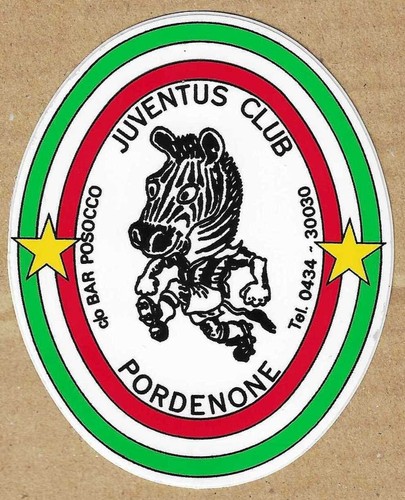 Adesivo vintage juventus - adesivo,