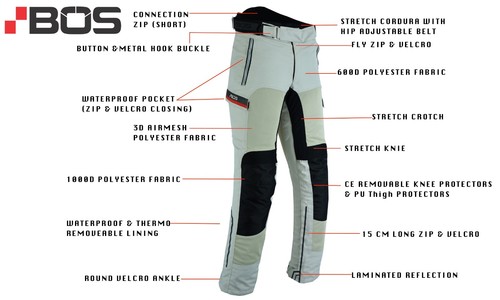 Pantaloni donna moto estivi